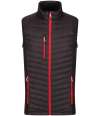 RG447 TRA894 Regatta Navigate Hybrid Bodywarmer Black / Classic Red colour image